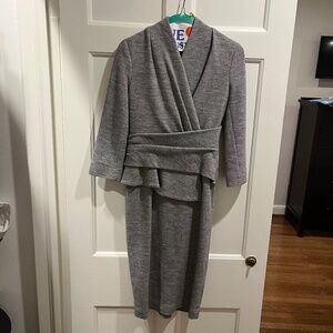 The Fold London - Gray Wool Dress (US 2 / UK 6)